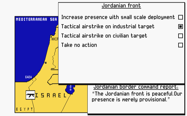 Conflict - The Middle East Simulation atari screenshot