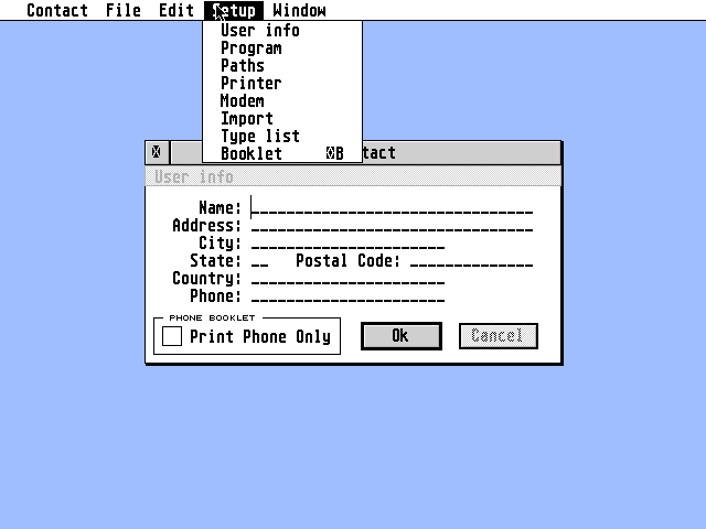 Contact 96 atari screenshot