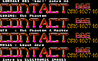Contact BBS Intro III — screenshot 1