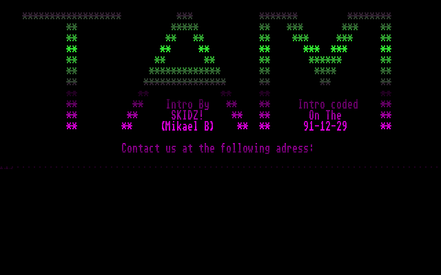 Contact Us atari screenshot