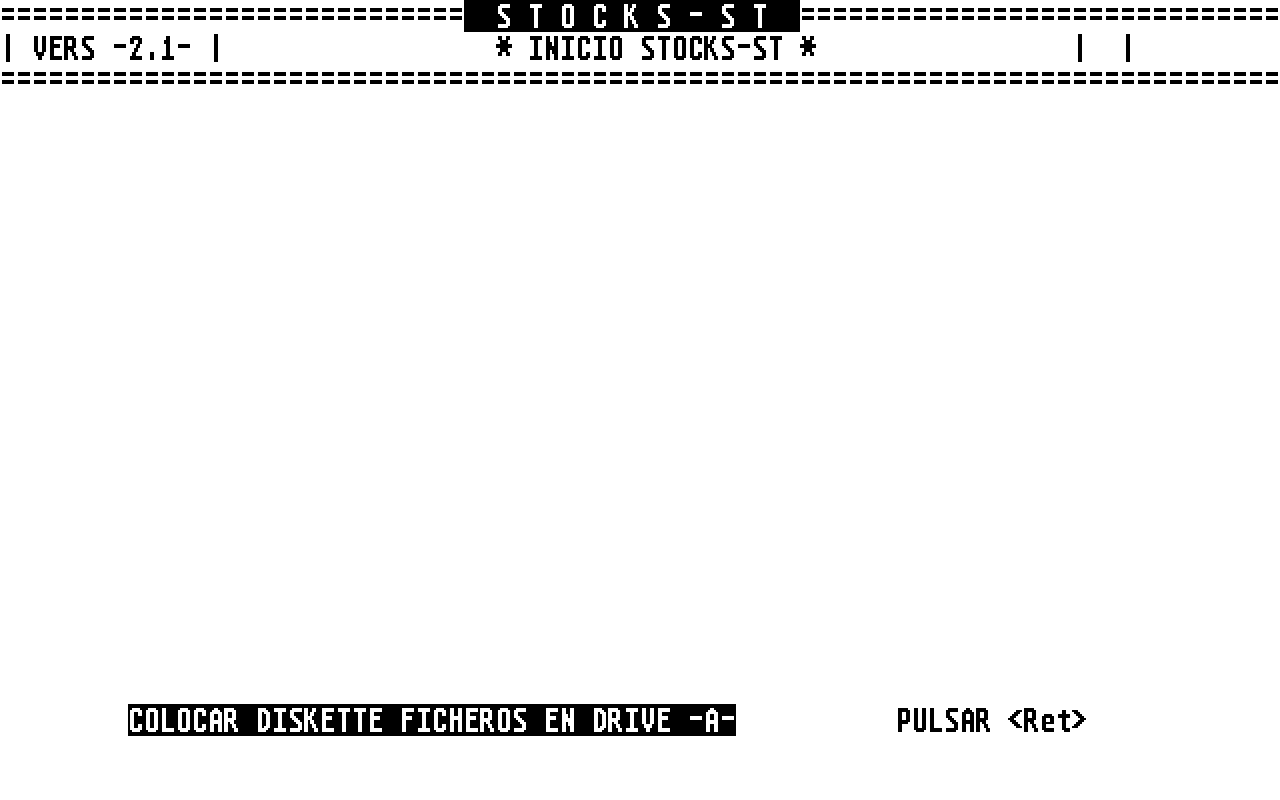 Control de Stocks atari screenshot