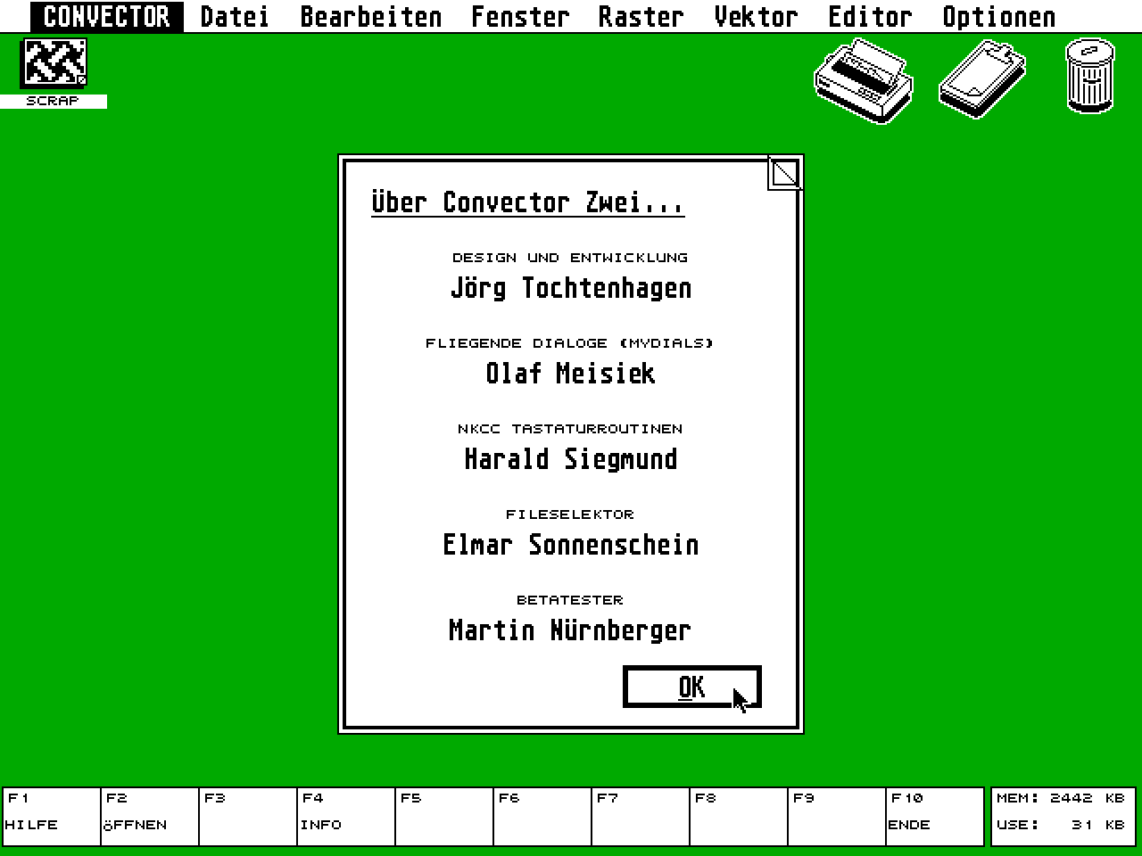 Convector Zwei atari screenshot