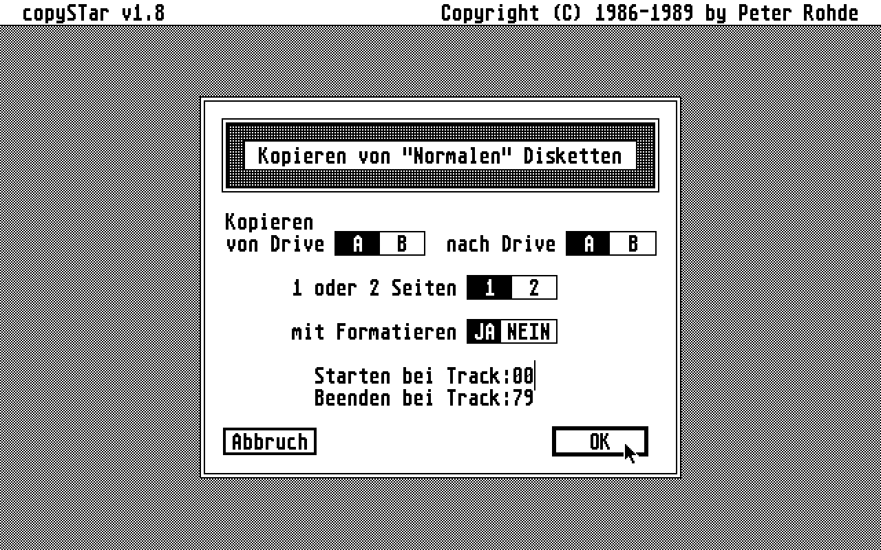 CopySTar atari screenshot