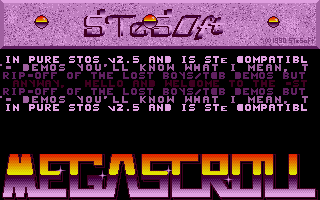 Cor Blimey Megademo atari screenshot