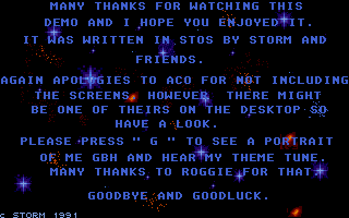 Cor Blimey Megademo atari screenshot