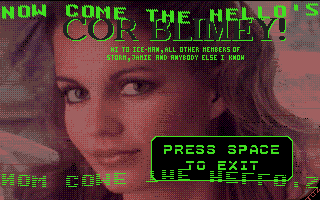 Cor Blimey Megademo atari screenshot