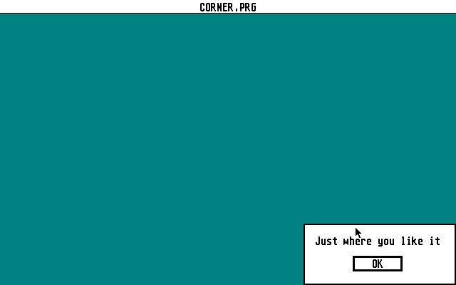 Corner atari screenshot