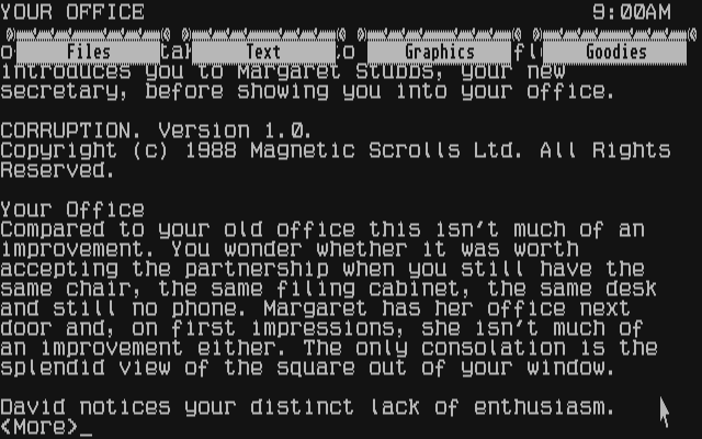 Corruption atari screenshot