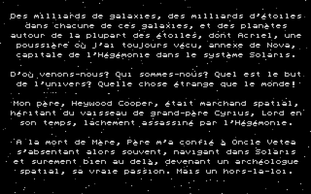 Cosmos Chronicles atari screenshot