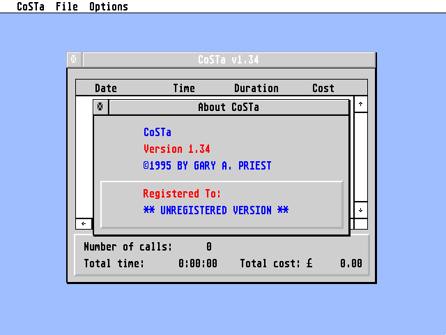 CoSTa — screenshot 1