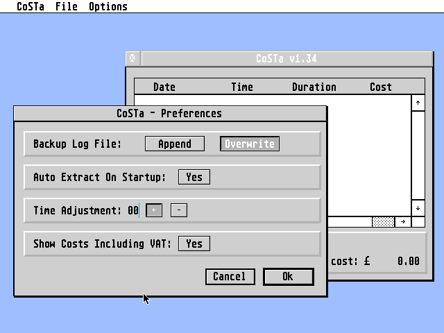 CoSTa atari screenshot