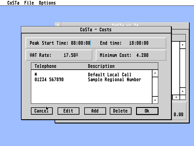 CoSTa atari screenshot