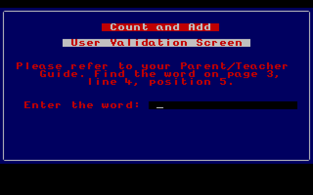 Count and Add atari screenshot