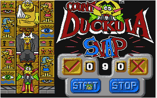 Count Duckula in No Sax Please, we're Egyptian atari screenshot