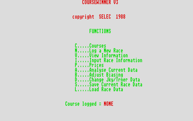 Coursewinner — screenshot 1