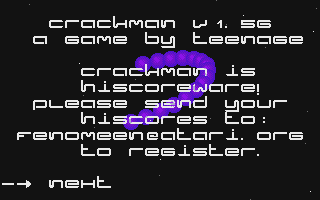 Crackman in the Search for his Dealer atari screenshot