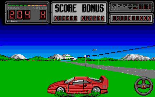 Crazy Cars II atari screenshot