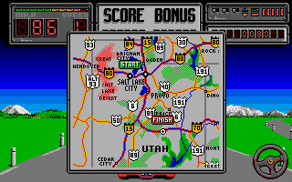 Crazy Cars II atari screenshot
