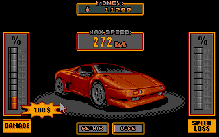 Crazy Cars III atari screenshot