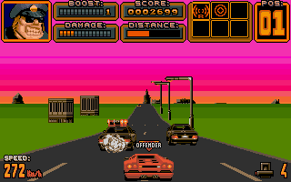 Crazy Cars III atari screenshot