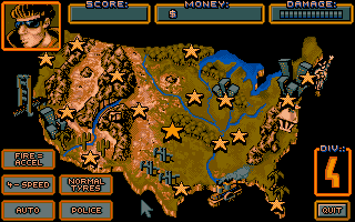Crazy Cars III atari screenshot