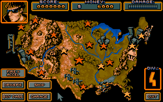 Crazy Cars III atari screenshot