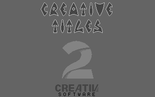 Creative Titles 2 atari screenshot