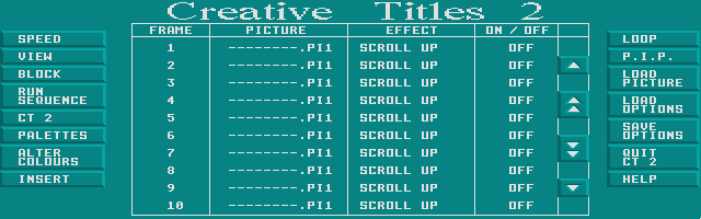 Creative Titles 2 atari screenshot