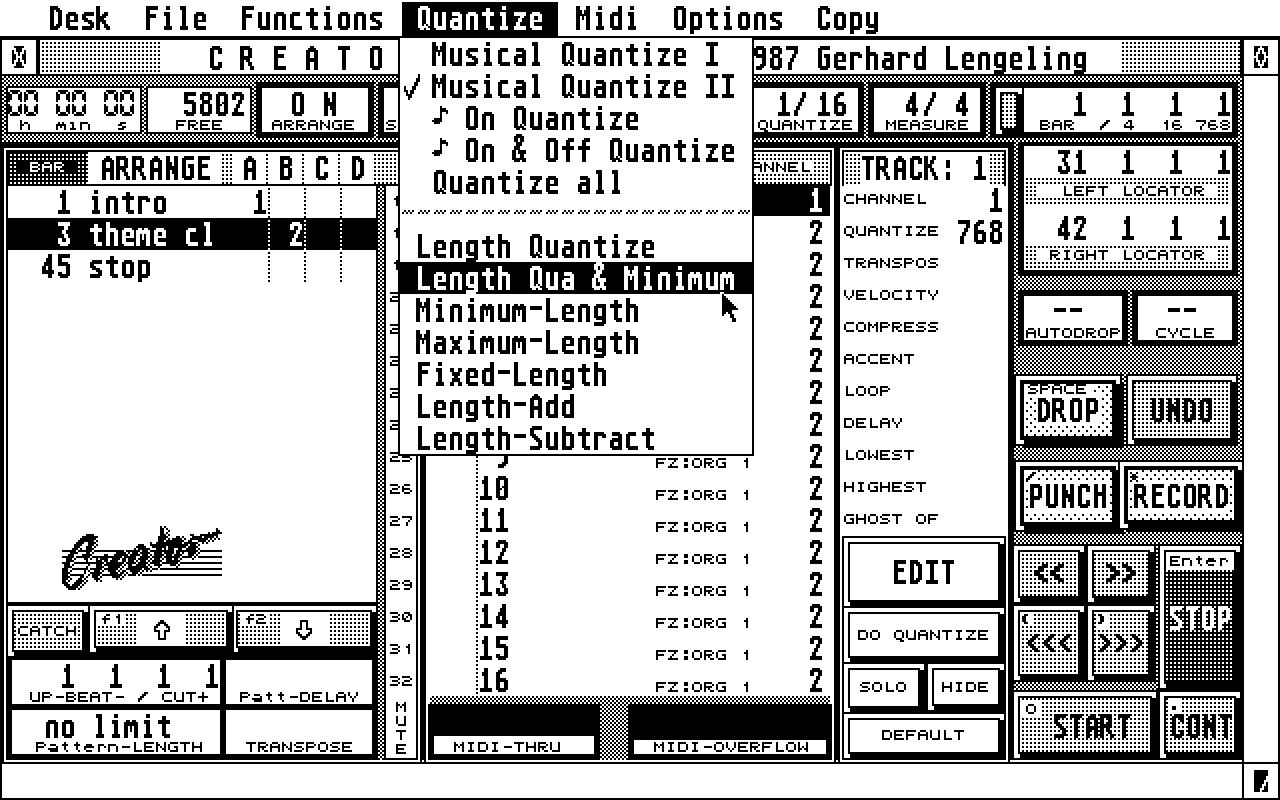 Creator atari screenshot