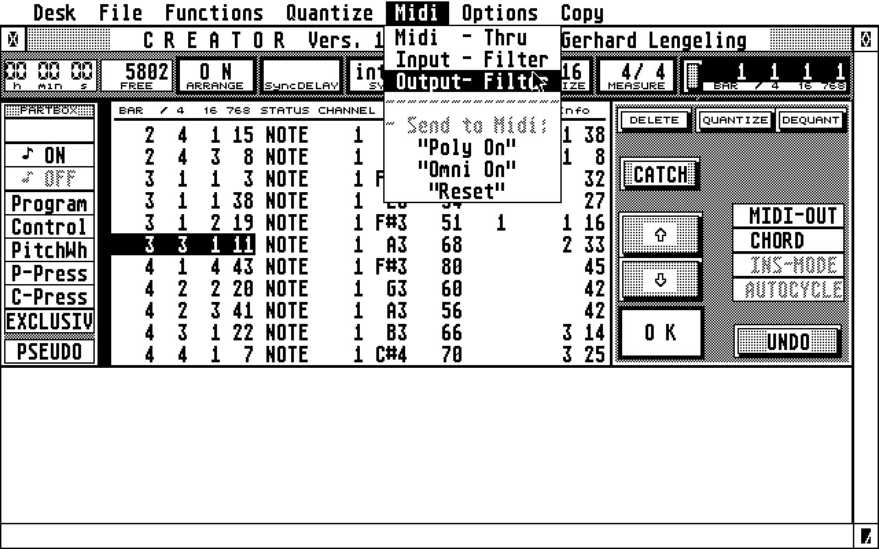 Creator atari screenshot