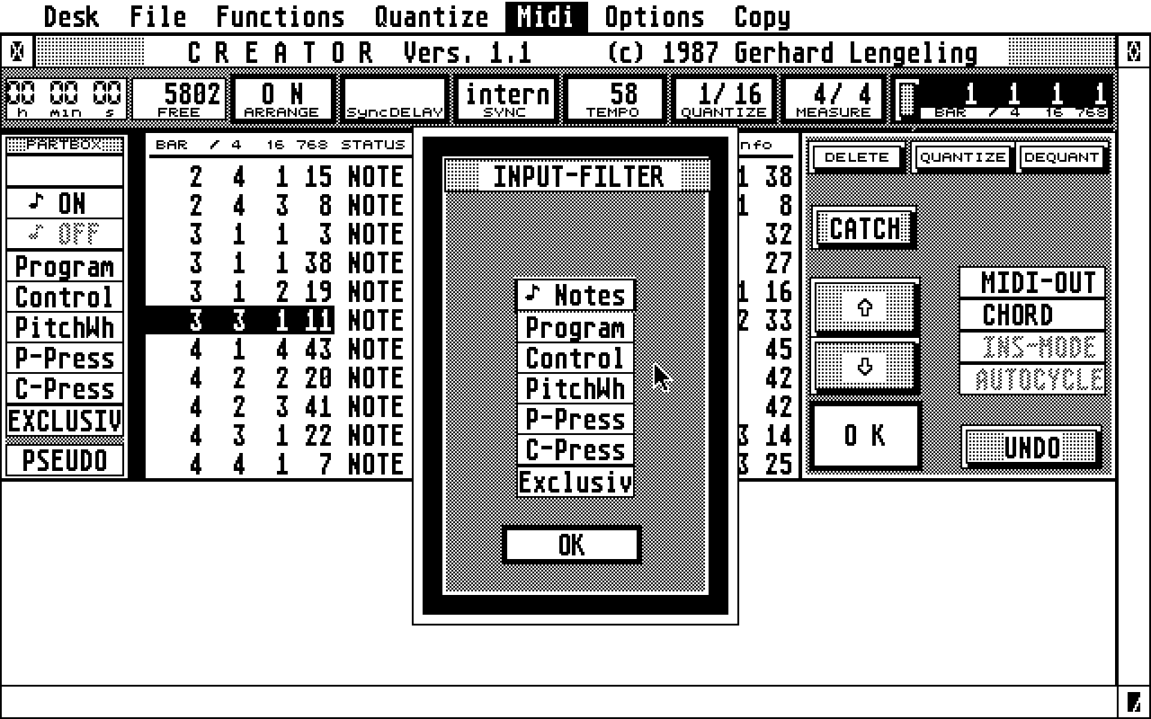 Creator atari screenshot