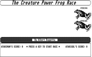 Creature Power Frog Race (The) atari screenshot