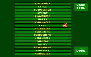 Cricket Captain atari screenshot