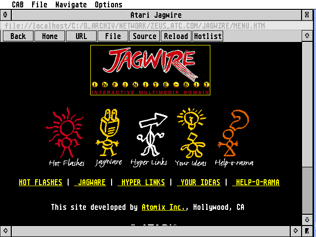 Crystal Atari Browser (CAB) atari screenshot