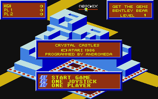 Crystal Castles atari screenshot