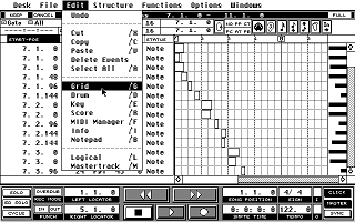 Cubase atari screenshot