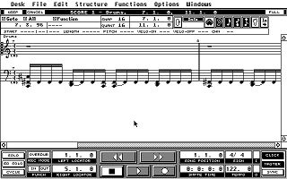 Cubase atari screenshot