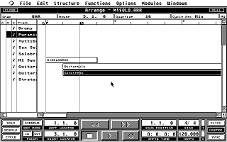 Cubase atari screenshot