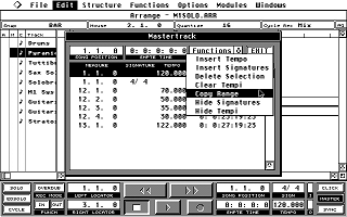 Cubase atari screenshot