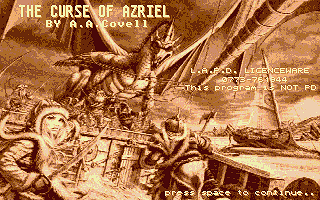 Curse of Azriel atari screenshot