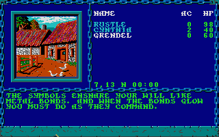 Curse of the Azure Bonds atari screenshot