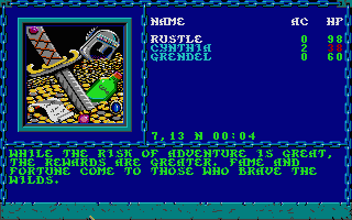 Curse of the Azure Bonds atari screenshot