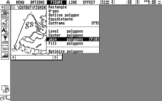 Cut Out atari screenshot