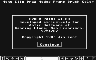 Cyber Paint atari screenshot
