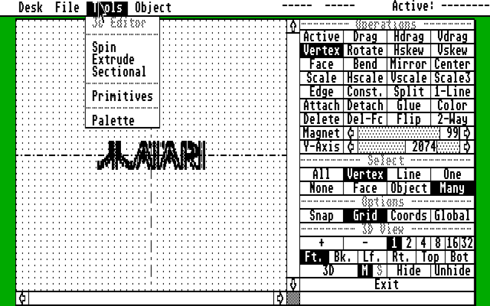Cyber Sculpt atari screenshot