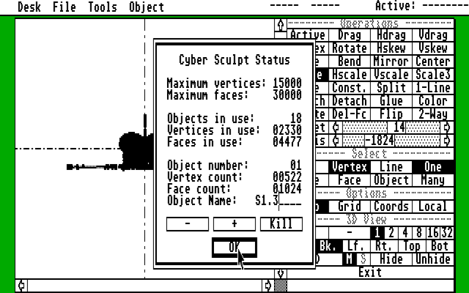 Cyber Sculpt atari screenshot