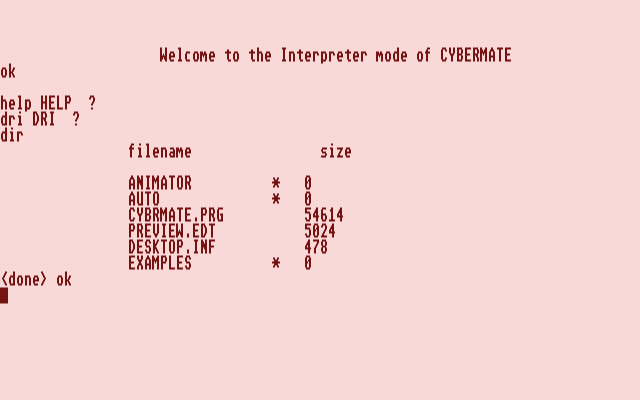 Cybermate atari screenshot