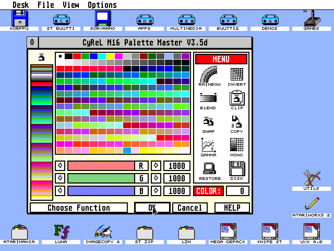 CyReL M16 Palette Master — screenshot 1