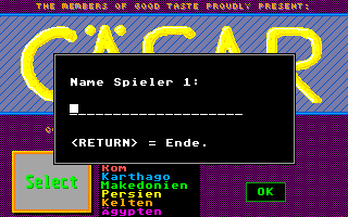 Cäsar atari screenshot