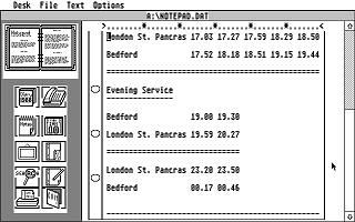 Daatafax atari screenshot